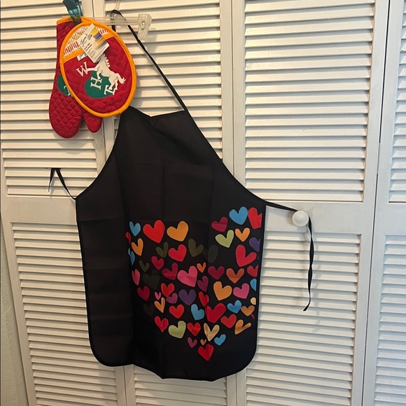 (0341)Colorful Hearts Apron. - Picture 4 of 7